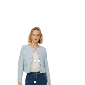 J Crew Tweed Lady Sakko 8 Blau - Bild 1 von 3