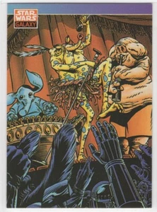 Tarjeta coleccionable 1993 Star Wars Galaxy 1 #103 Max Rebo Band Jabba the Hutt - Imagen 1 de 2