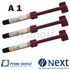 Lot x 3 Dental Parafil Zirconium composite universal restorative A1 Syringes - Picture 1 of 4