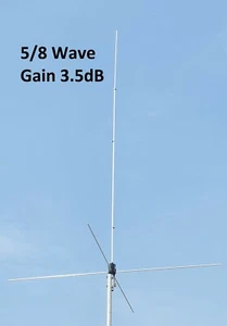 FM Broadcast Stereo Transmitter Antenna 87-108Mhz 3.3dbi Vertical 5/8 Wave - Imagen 1 de 6