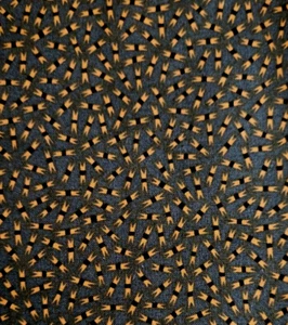 Zierlicher Druck Stoff von Jo Morton Baumwolle 36 x 43 cm olivgrüner Hintergrund - Bild 1 von 3
