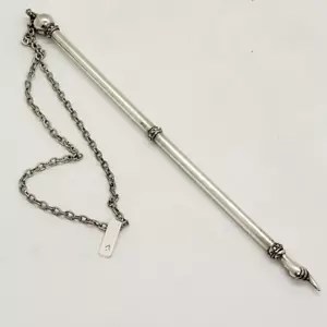 TORAH POINTER HANDMADE STERLING SILVER TORAH POINTER SMOOTH DESIGN - Picture 1 of 8