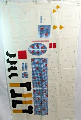 Panel de tela de pollo Chelsea Daisy Kingdom vintage nuevo Foto 1 de 4