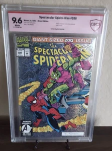 SPECTACULAR SPIDERMAN #200 9.6 SIGNED SAL BUSCEMA SILVER FOIL GREEN GOBLIN STORY - Picture 1 of 4
