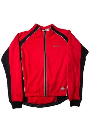 Craft Windstopper Cycling Jacket Full Zip L3 Protection Red Large - Image 1 of 4