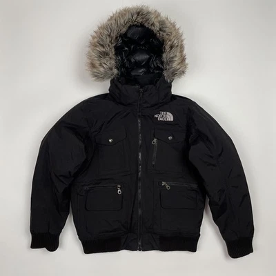 Chaqueta de plumón The North Face Gotham para hombre M-negro-HyVent-capucha de piel Foto 1 de 4