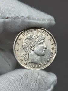 1899 Barber Quarter Dollar BU - Picture 1 of 5