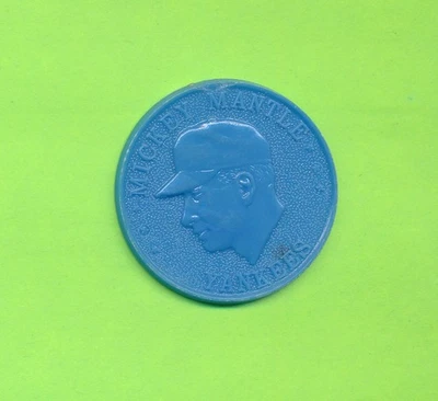 En muy buen estado+/- MICKEY MANTLE HOF 1960 ARMADURA CARNES HOT DOG MONEDA DE COLECCIÓN PLÁSTICO MLB TPHLC Foto 1 de 2