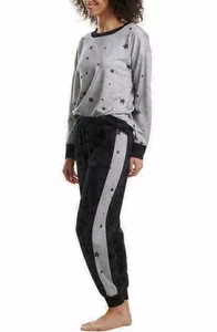 Neu mit Etikett herrliches 2-teiliges Pyjama-Set, Farbe grau meliert Starr, Größe XS - Bild 1 von 3