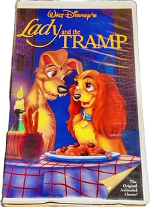 Lady And The Tramp ~ 1987 Walt Disney's  Black Diamond VHS Clamshell - Picture 1 of 2