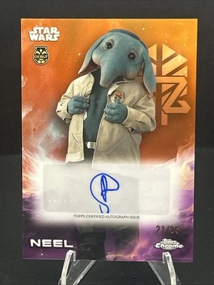 2025 Topps Chrome Star Wars NEEL #A-RTS Debut Autograph Gold Refractor /25 🔥🔥 - Image 1 of 4