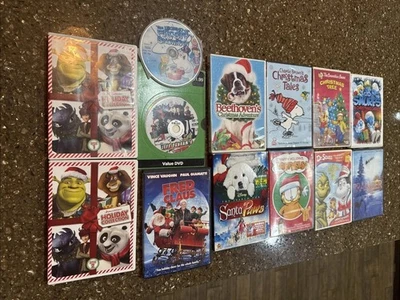 Huge Lot Of 13 Christmas DVDs Disney Children Movies Christmas DVD Lot Foto 1 de 4
