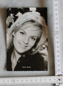 post foto karte heidi brühl autogramm kolibri nr 915 alt top film star deko s/w - Picture 1 of 4