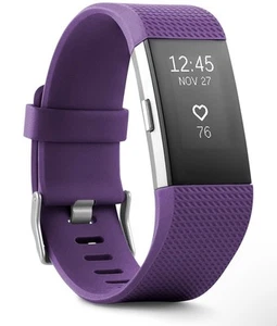 Fitbit Charge 2 Heart Rate + Fitness Wristband, Plum, Small (US Version) (New) - Picture 1 of 7