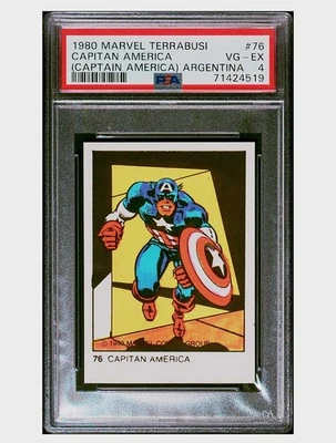 1980 Marvel Terrabusi Argentina Variant Captain America #76 PSA 4 Low Pop - Image 1 of 2