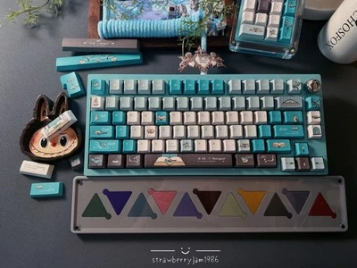 Prebuilt Customized Mechanical Keyboard  QK75 Lake Blue SET(no pad no Wristrest) - Image 1 of 4