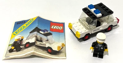 Coche clásico de policía urbano vintage © 1983 LEGO 6623 100 % completo sin caja Foto 1 de 4