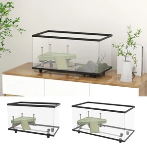 Turtle Tank, Glass Turtle Aquarium with Basking Platform, Easy-Drain - Picture 1 of 23