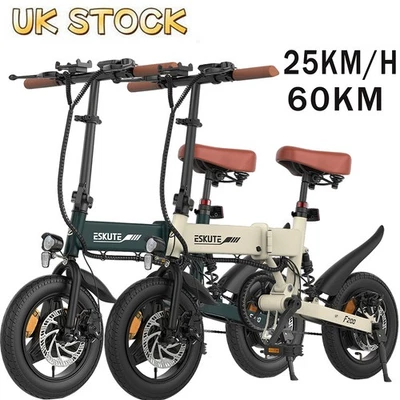 14 inch E-Folding Bike ESKUTE F200 Mini 250W Electric Bike 36V 7.8Ah E-CityBike - Image 1 of 4