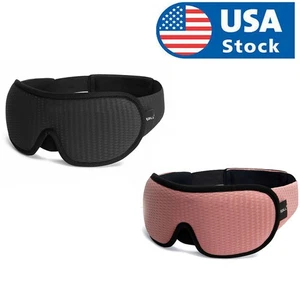 Rest Relax Blindfold Travel 3D Eye Mask Sleep Soft Padded Shade Cover - Bild 1 von 10
