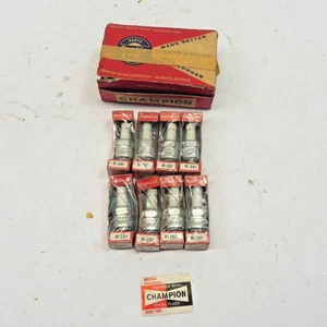 AMC RAMBLER CHAMPION SPARK PLUG BOX OF 8 LOT NEW OLD STOCK VINTAGE #H-18Y - Picture 1 of 8