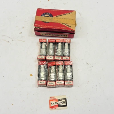 AMC RAMBLER CHAMPION SPARK PLUG BOX OF 8 LOT NEW OLD STOCK VINTAGE #H-18Y - Image 1 of 4