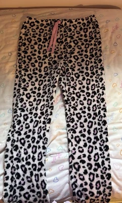 ♡Soft Y2K Leopard Cheetah Print Pajama Pants Loungewear Coquette Shoujo Himekaji - Image 1 of 3
