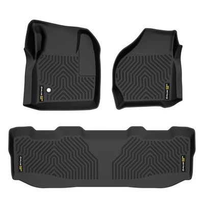 TPE Floor Mats Liners Fit For 1999-2007 Ford F-250 F-350 Super Duty Crew Cab Foto 1 de 4
