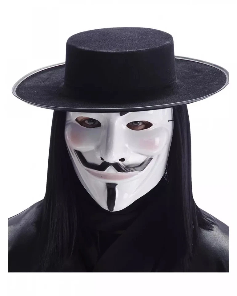 Guy Fawkes Vendetta Maske als Kostüm Zubehör - Bild 1 von 1