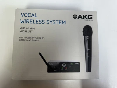 AKG WMS40 Mini Conjunto Vocal Único Sistema de Micrófono Inalámbrico AKG# WMS43347X00140 NUEVO Foto 1 de 4