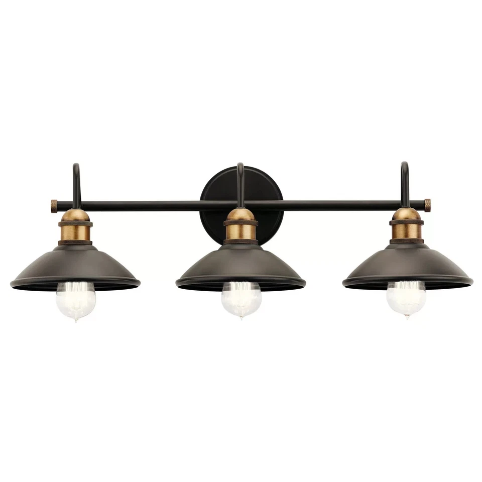 Clyde 3-Light Bathroom Vanity Light in Olde Bronze - Image 1 of 1
