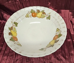 Large Metlox California Pottery Fruit Basket Pattern Serving / Salad Bowl ~ FREE - Picture 1 of 5