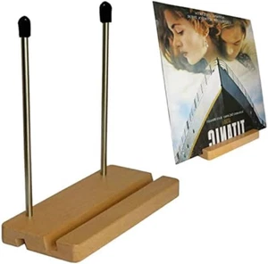 Vinyl Record Storage Holder Album Display Stand Record Organizer, Fits 7” and 12 - Picture 1 of 12