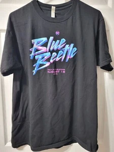 DC Zuni Blue Beetle 2023 Cinemark Exclusive Movie Large Black T-Shirt - Picture 1 of 11
