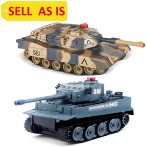 SELL AS IS Abrams Tiger 2-Set Combat Fight Infrared Battle Tank M1A2 Model Used - Picture 1 of 4