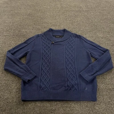 Nautica Sweater Mens Medium Blue Pullover Long Sleeve Vintage 90s Y2K - Image 1 of 4
