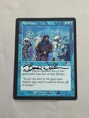 MTG Reminisce Artist Proof and Signature Signed Williams - Image 1 of 2