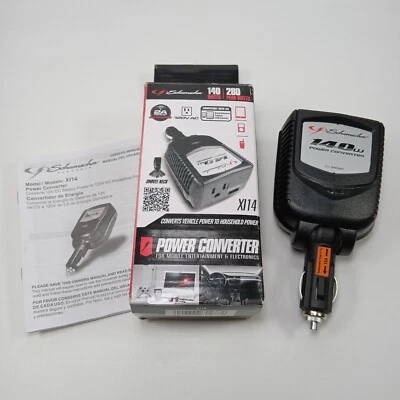 Convertidor de potencia Schumacher XI14 140 vatios/280 vatios pico 120 V toma de CA puerto USB Foto 1 de 4