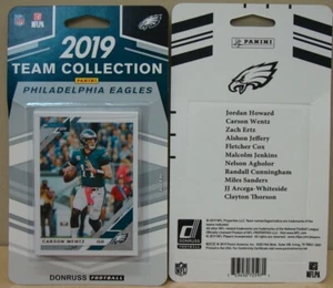 2019 DONRUSS PHILADELPHIA EAGLES 11 CARD TEAM SET WENTZ ERTZ COX JEFFERY HOWARD - Picture 1 of 1