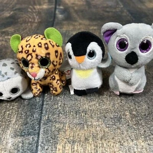McDonald’s Ty Beanie Boos 2017 y 2021 ¡Juguetes Happy Meal! ¡4 mini animales de peluche! - Imagen 1 de 8