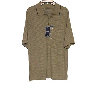 Neu Herren Architect hellbraun & schwarz Kurzarm Polo Top Größe Medium - Bild 1 von 8