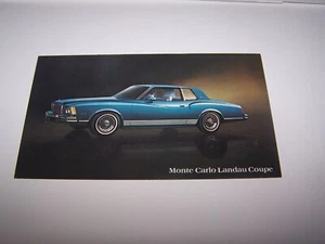 Chevrolet Monte Carlo Landau 1978 cupé - postal - Imagen 1 de 2