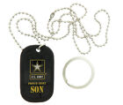U.S. Army Proud Son United States USA Military Dog Tag / Keychain