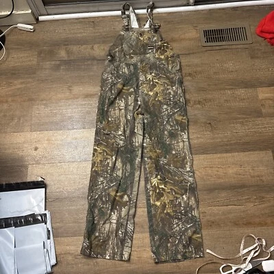 Mono con tirantes de lona camuflado Berne Apparel para jóvenes borde Realtree camuflaje niños niños XL Foto 1 de 4