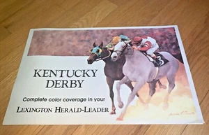 Rare LEXINGTON HERALD-LEADER Newsstand Rack - KENTUCKY DERBY James Crow Art - Picture 1 of 5