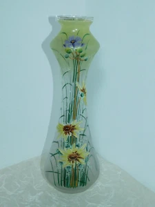 Estilo Moderno Florero Vidrio "Flores de Verano "Iridiscente! Decoración Flores! - Foto 1 di 8