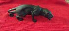 Crouching Black Panther with Gold Eyes 7' Length