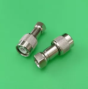 (2 PCS) F Male to TNC Male Connector - USA Seller - Picture 1 of 2