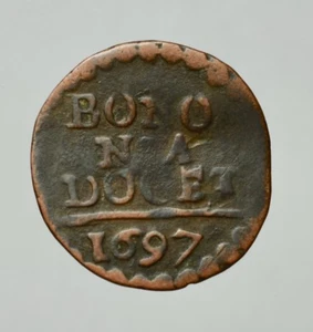 BOLOGNA - INNOCENZO XII 1691-1700   -AE/ QUATTRINO 1697 - Picture 1 of 2