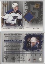2003 Pacific Private Stock Titanium Hobby Jersey Number /50 Barret Jackman #178